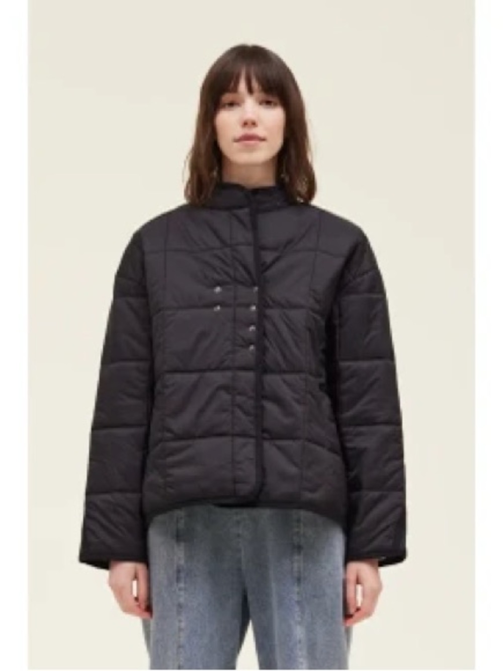 NWT;🔳Grade & Gather Spring Quilted Short Jacket in Black🔳